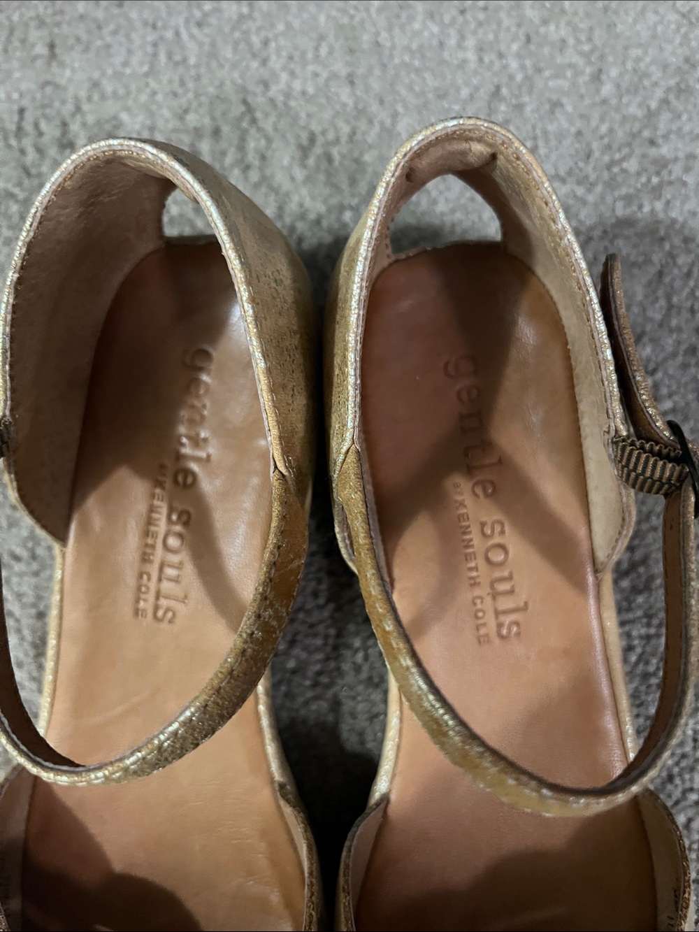 Gentle Souls Kenneth Cole Lily Moon ankle strap leather sandals retail $179 - Picture 3 of 12